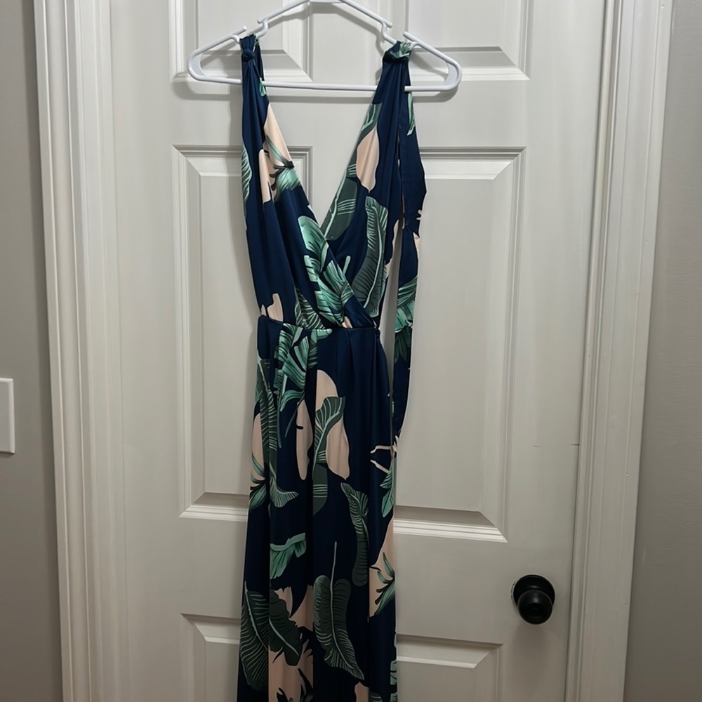 Tropical vacation maxi dress